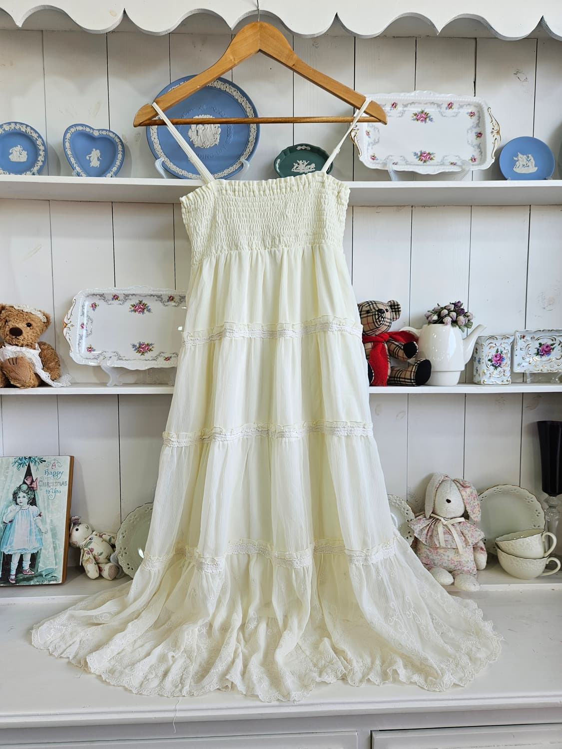 (COLZA) 셔링 롱 원피스 상품이미지1