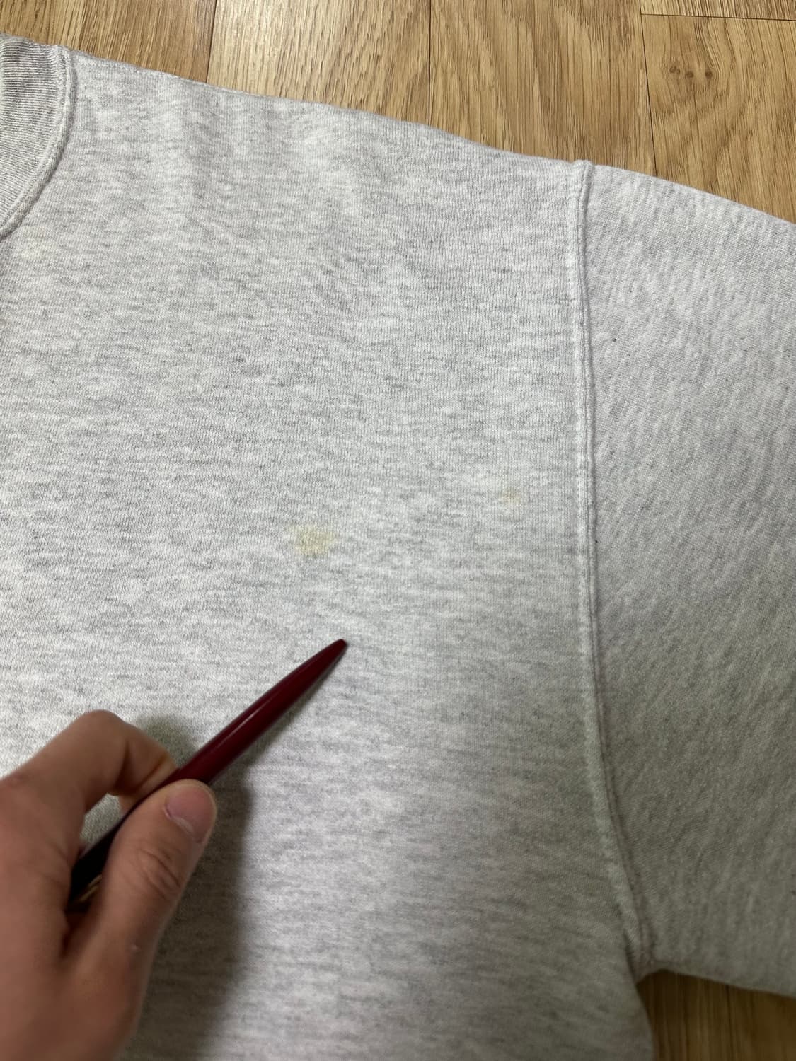 90s 빈티지 러셀 스웻셔츠 밝은그레이 XL USA 상품이미지7