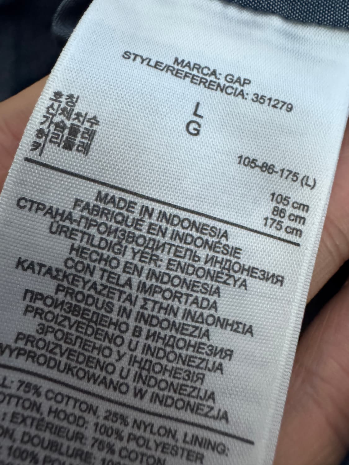 희귀!! GAP 갭 밀리터리 멀티포켓 야상 필드 후드 자켓 L 상품이미지4