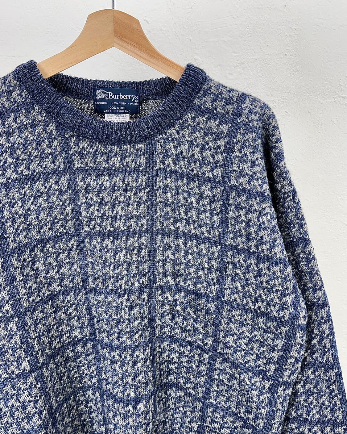버버리 베를린 블루 아일 울 니트 상품이미지3