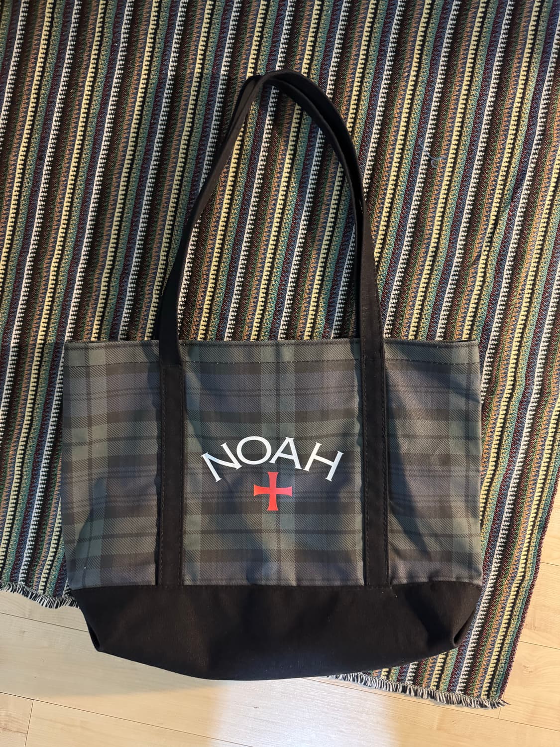 noah 노아 타탄 프린트 토트 블랙워치 상품이미지1