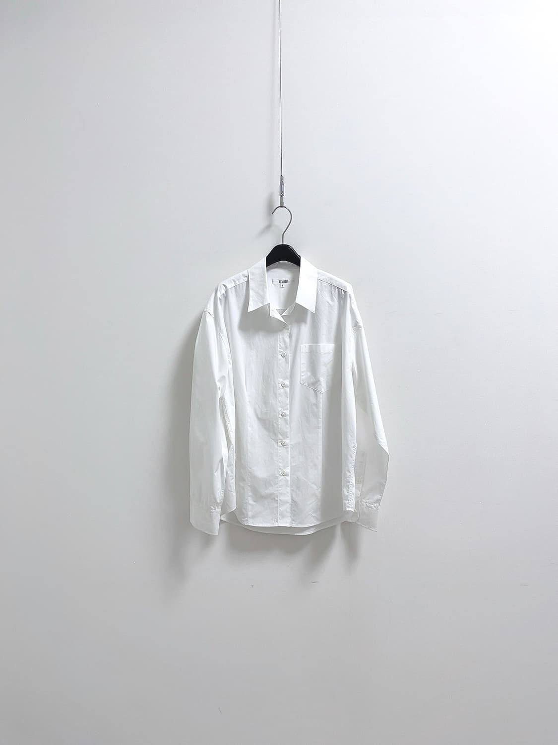 마이스 화이트 코튼 셔츠 상품이미지2