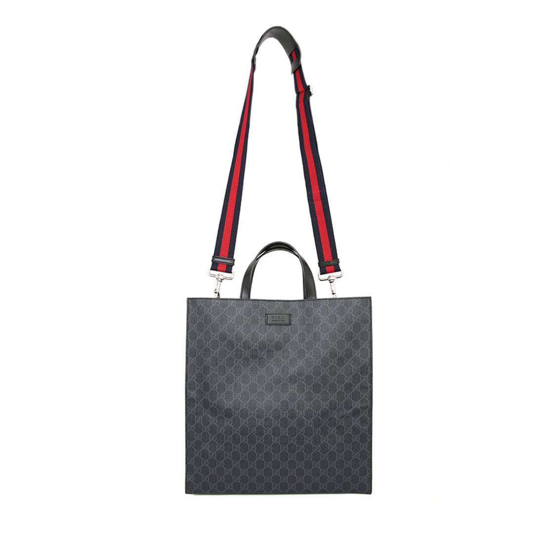 구찌 GG 수프림 스퀘어 토트 크로스 블랙 숄더백 495559 상품이미지3
