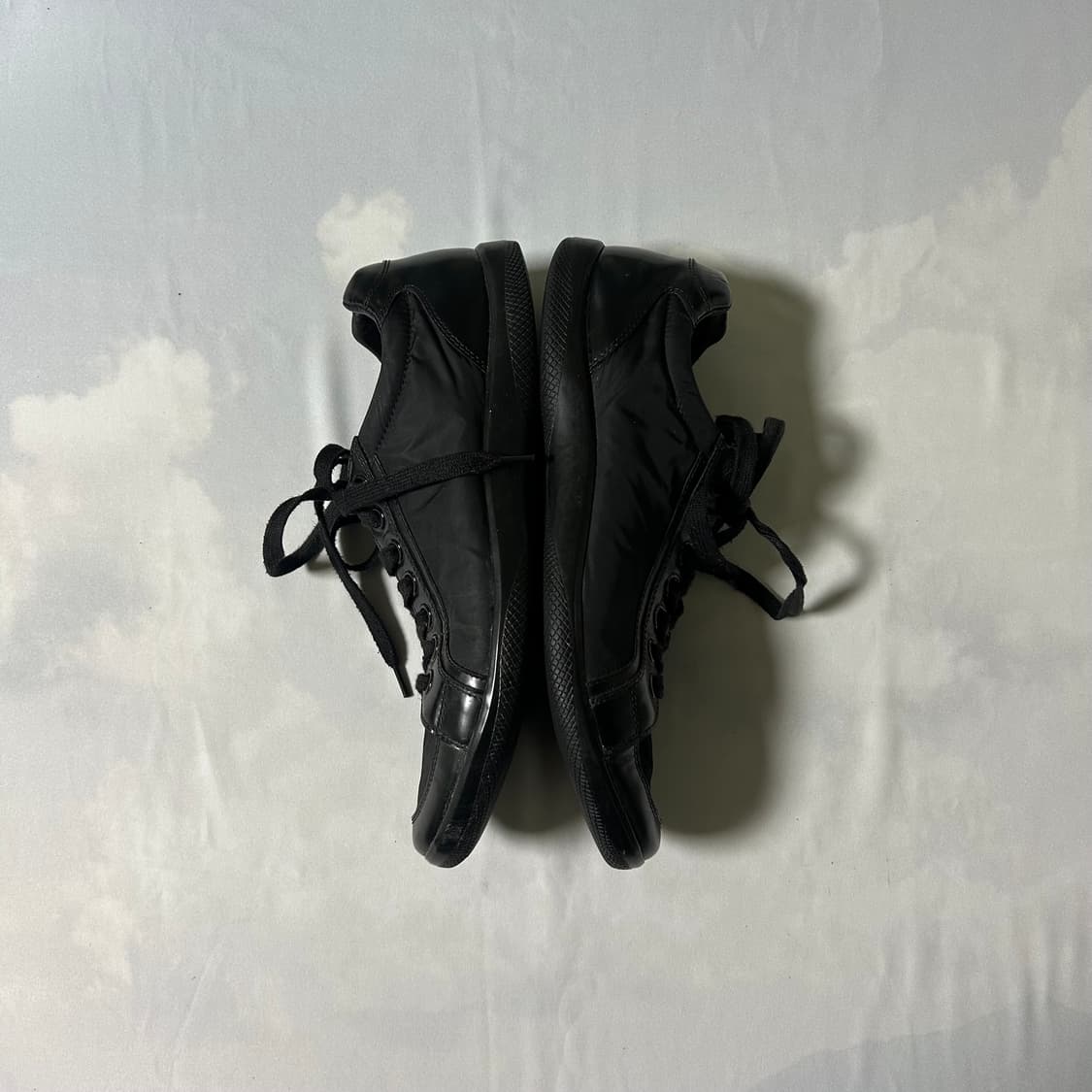 Prada sports leather flat sneakers 상품이미지4