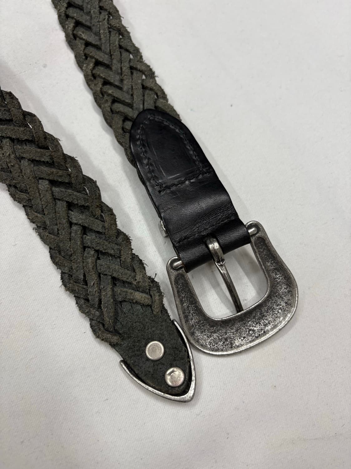 꽈베기 위빙 크롬 웨스턴 벨트 상품이미지5