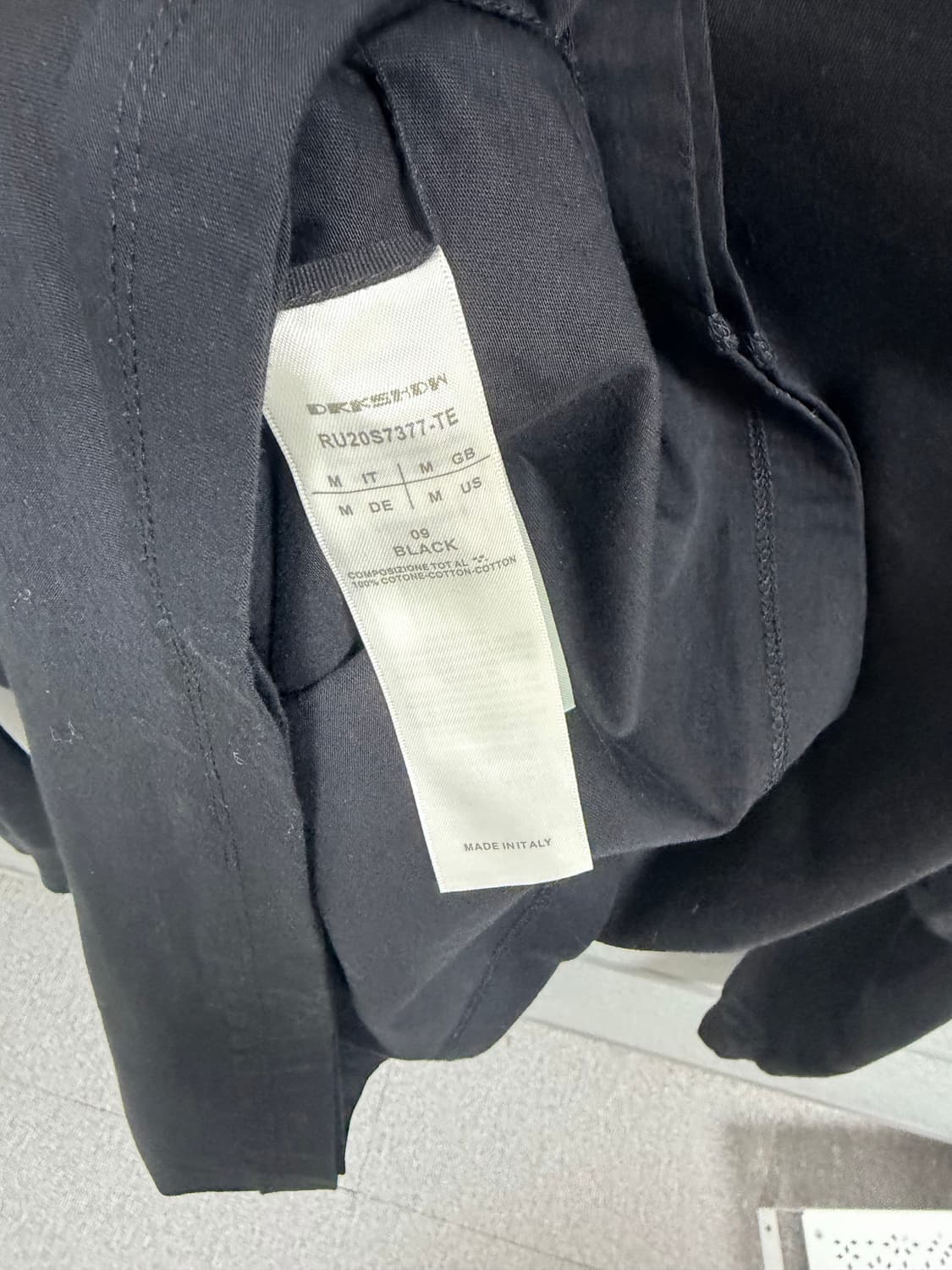 릭오웬스 레이어드 패치 롱슬리브 상품이미지4