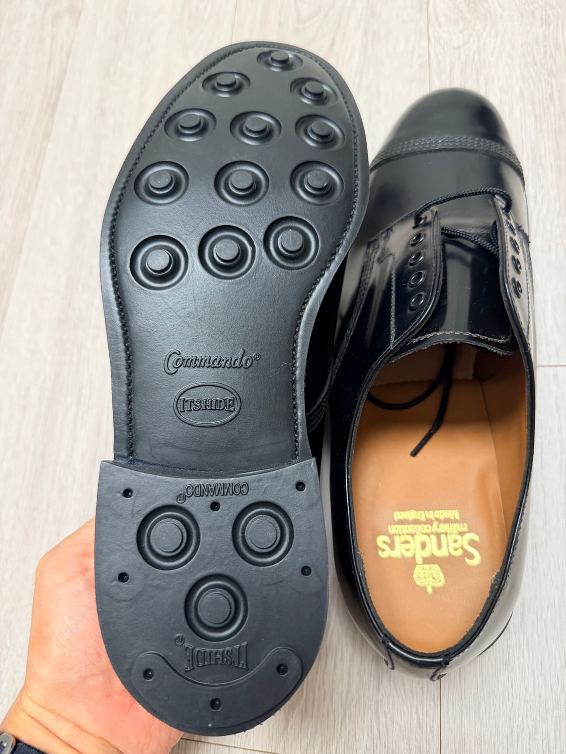 (새상품)샌더스 밀리터리 더비 슈즈 1128 (uk7.5,265) 상품이미지6