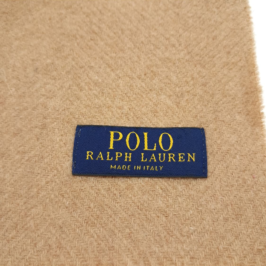 MX195 폴로 랄프로렌 카멜브라운 메리노울 목도리 머플러 상품이미지6