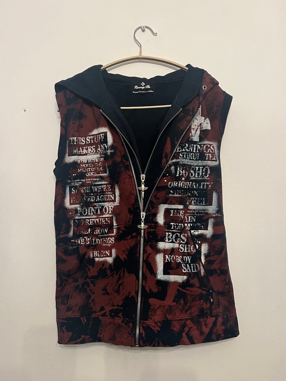 펑크 민소매 조끼 상품이미지1