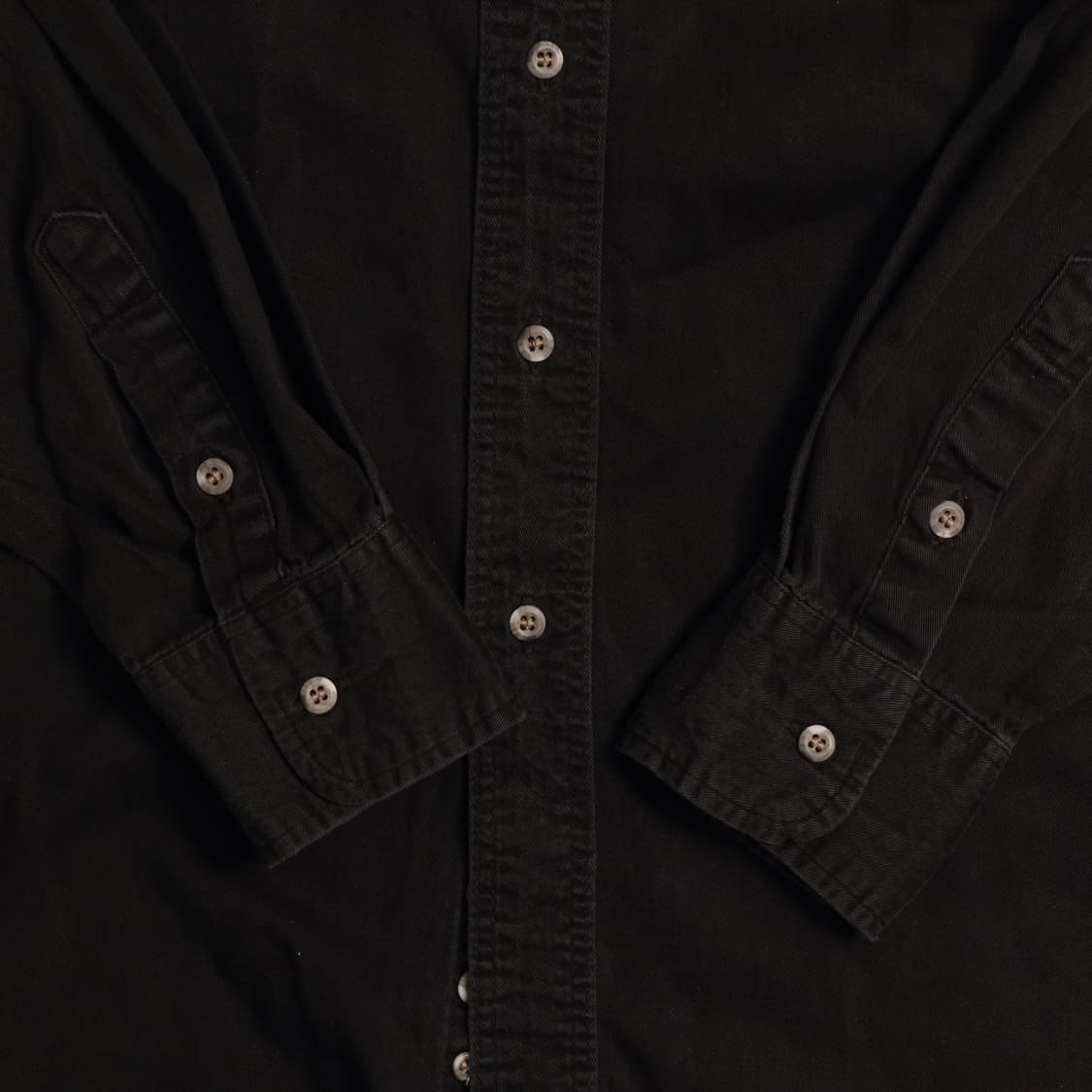 랭글러 헤비코튼 블랙 워크셔츠 A1591 상품이미지4