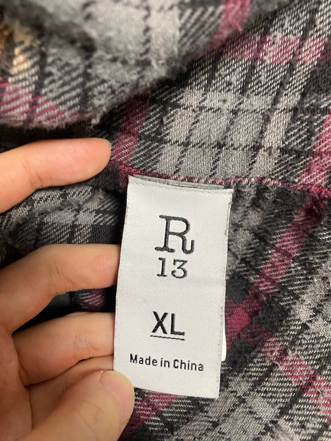 R13 블리치드 셔츠 팔리할리우드 뤡코즈 블라인드파일즈 상품이미지4