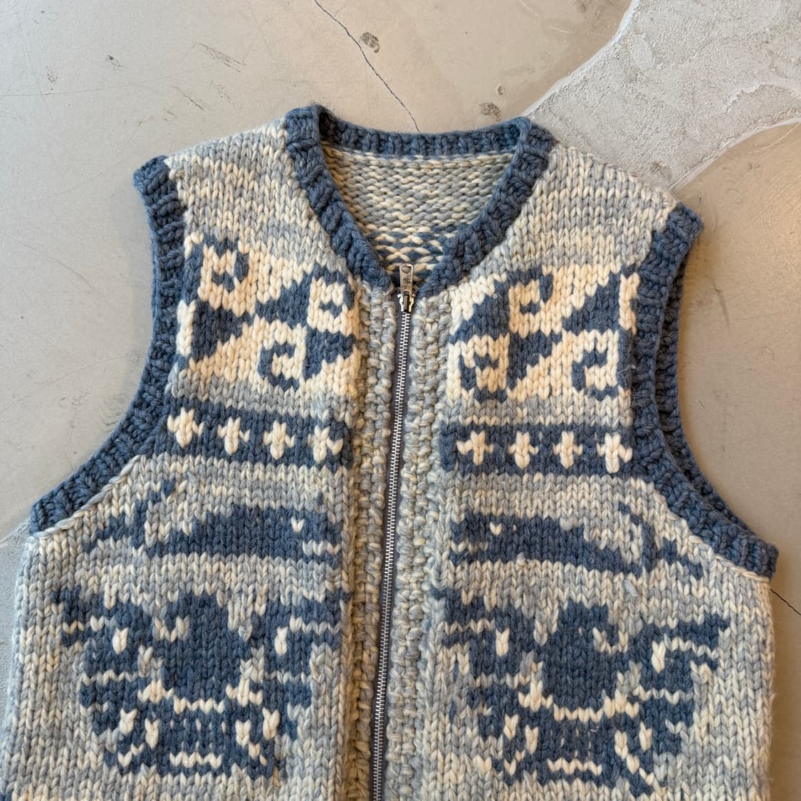 핸드메이드 코위찬 스웨터 베스트 상품이미지3