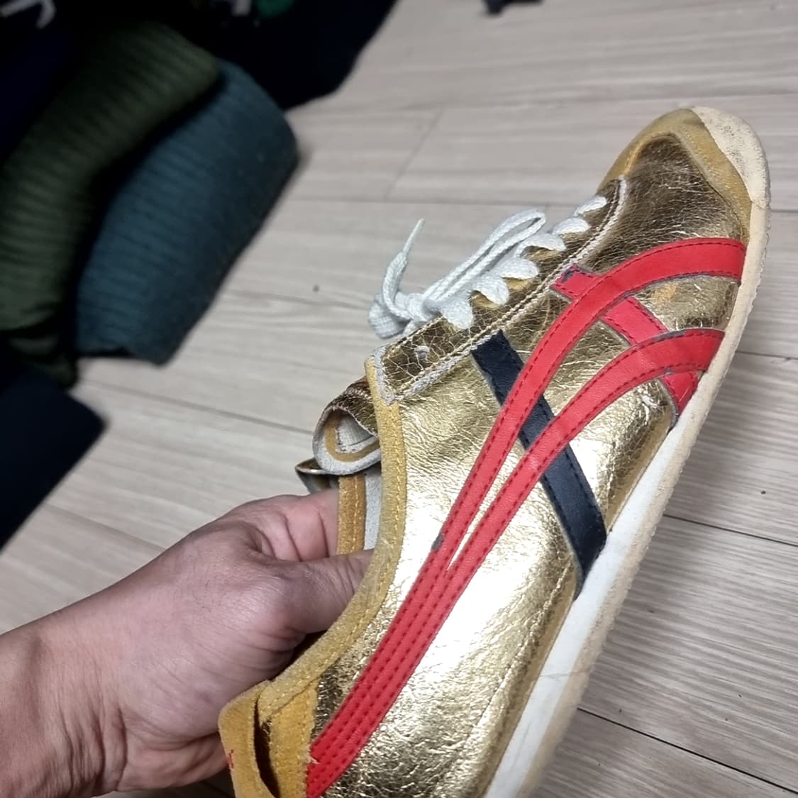 오니츠카타이거 멕시코66 골드 운동화(270-280) 상품이미지1