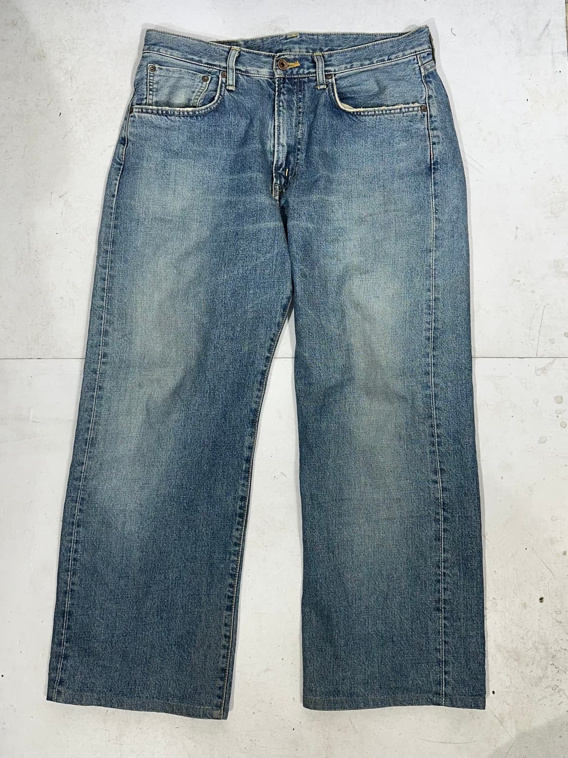 에드윈 재팬 505 중청 와이드 데님 팬츠 청바지 34 상품이미지4