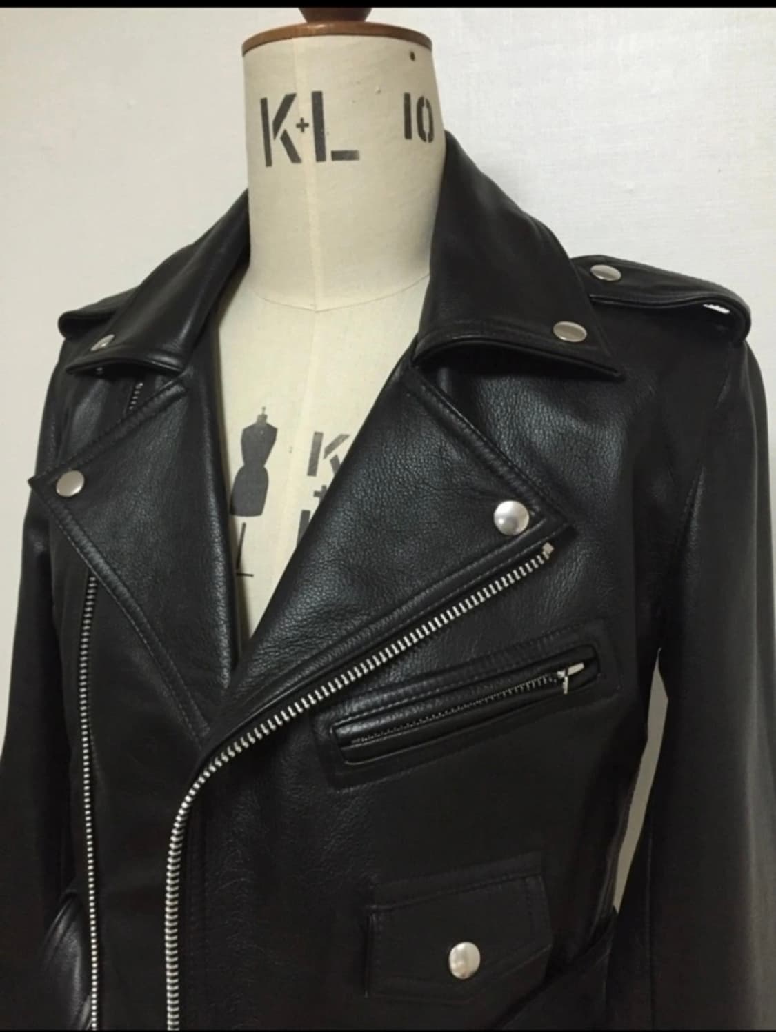 알렉사청 스타일 민스메르 가죽 자켓 상품이미지5