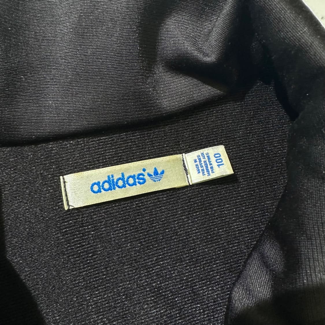 아디다스 파이어버드 빅로고 트랩탑 져지 자켓 블랙 상품이미지4