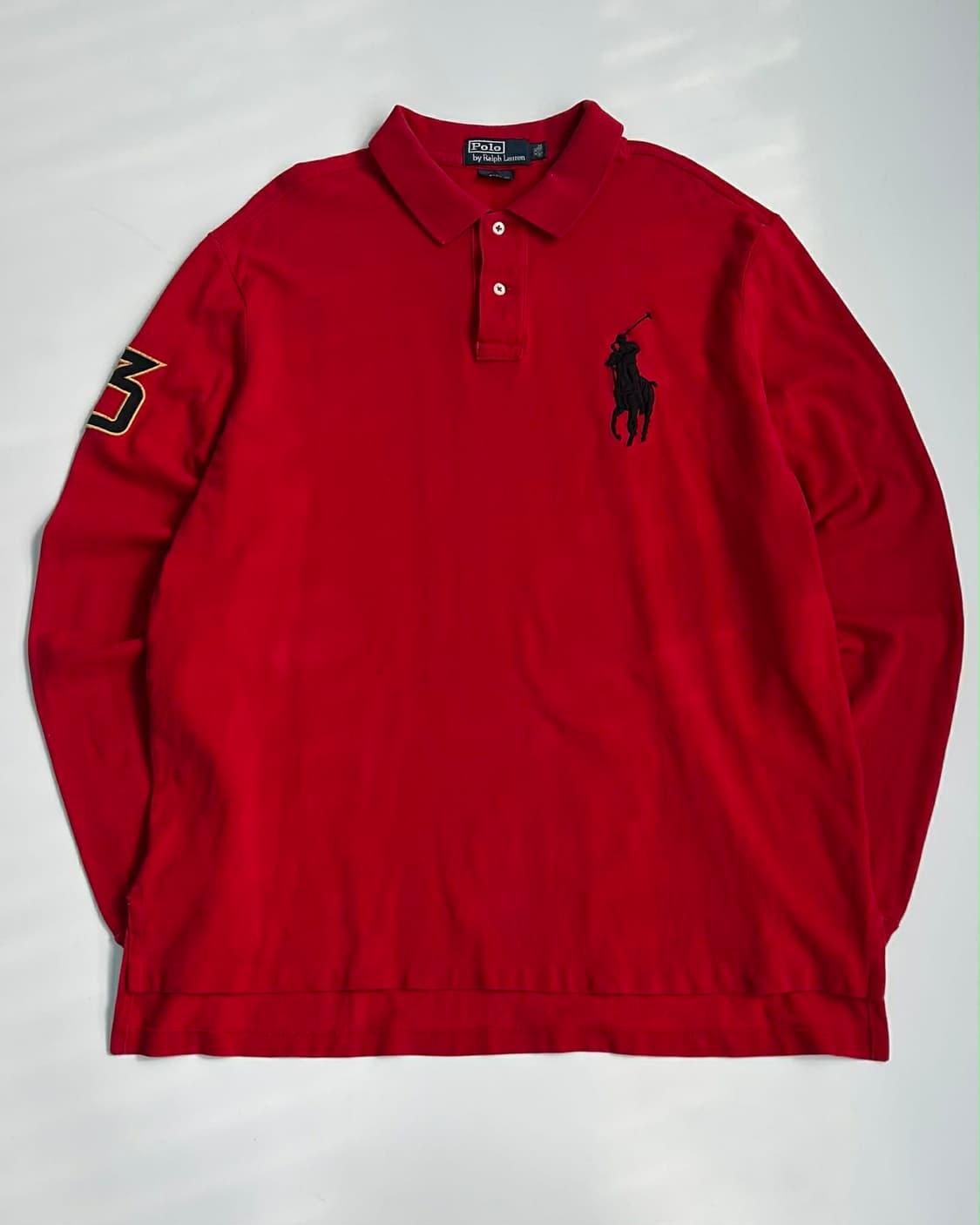 [XXL] 폴로 랄프로렌 빅포니 럭비셔츠 빅사이즈 롱슬리브 카라 상품이미지1