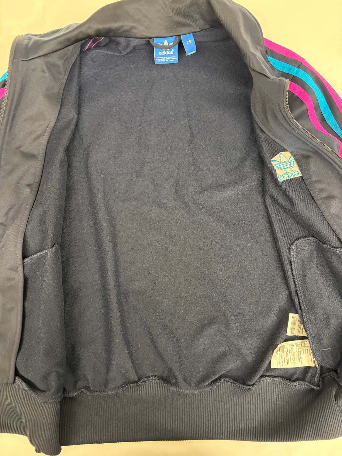 [100] 아디다스 삼선 트랙탑 져지 네이비/핑크/블루 상품이미지5