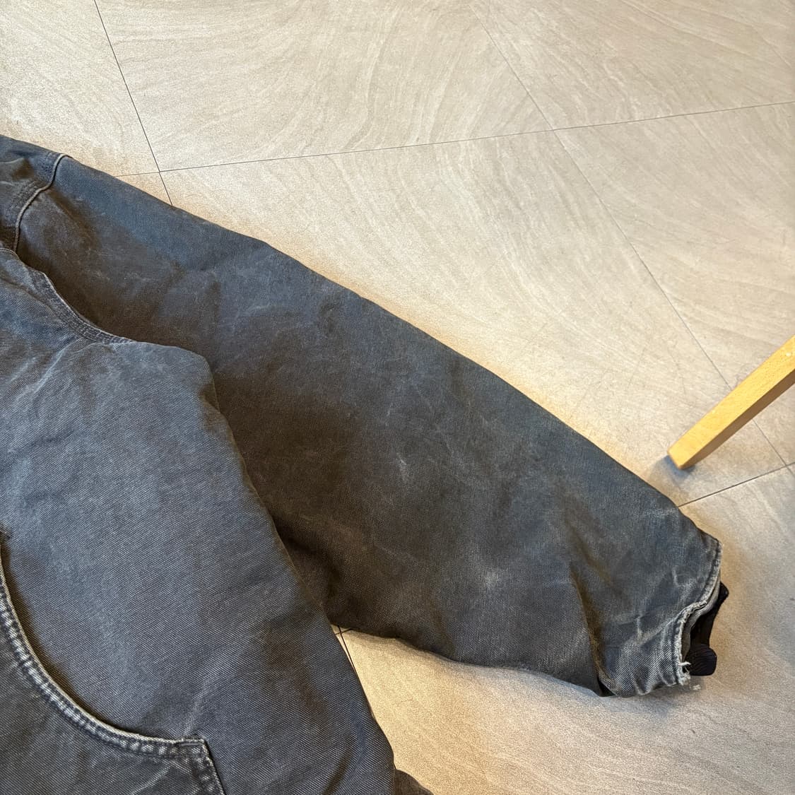 칼하트 정품 C61 블랙 덕 초어 자켓  상품이미지8