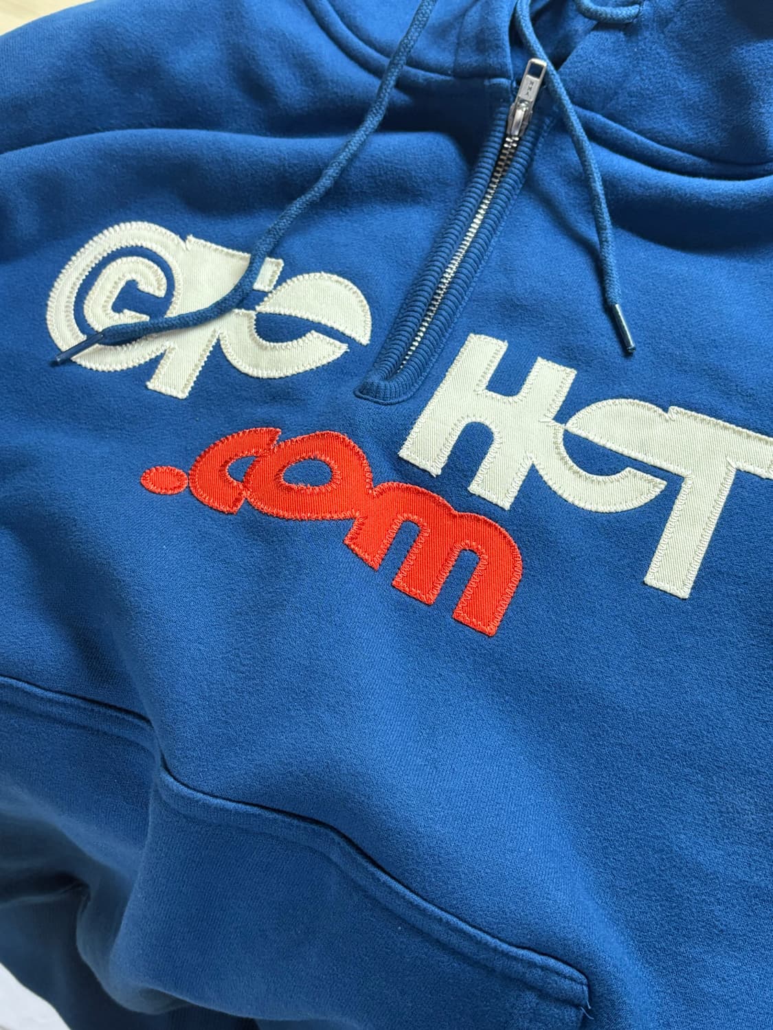 테켓 하프 집업 후드 블루 상품이미지2