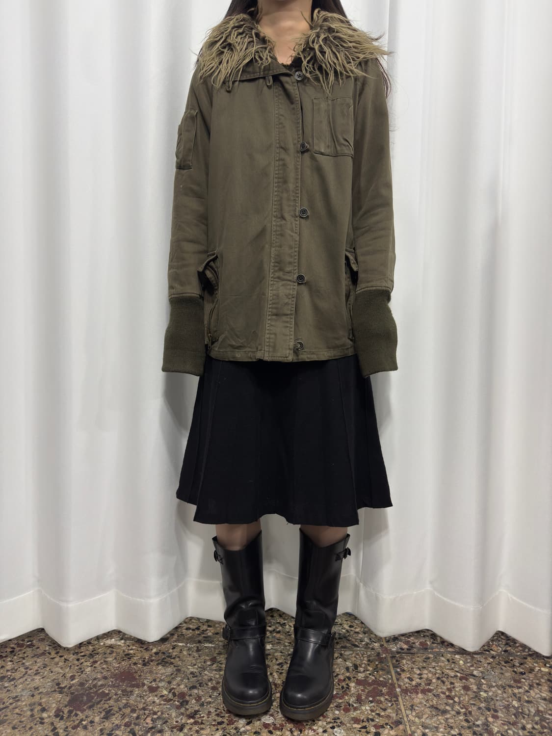 osmosis design fur hood jacket 상품이미지1