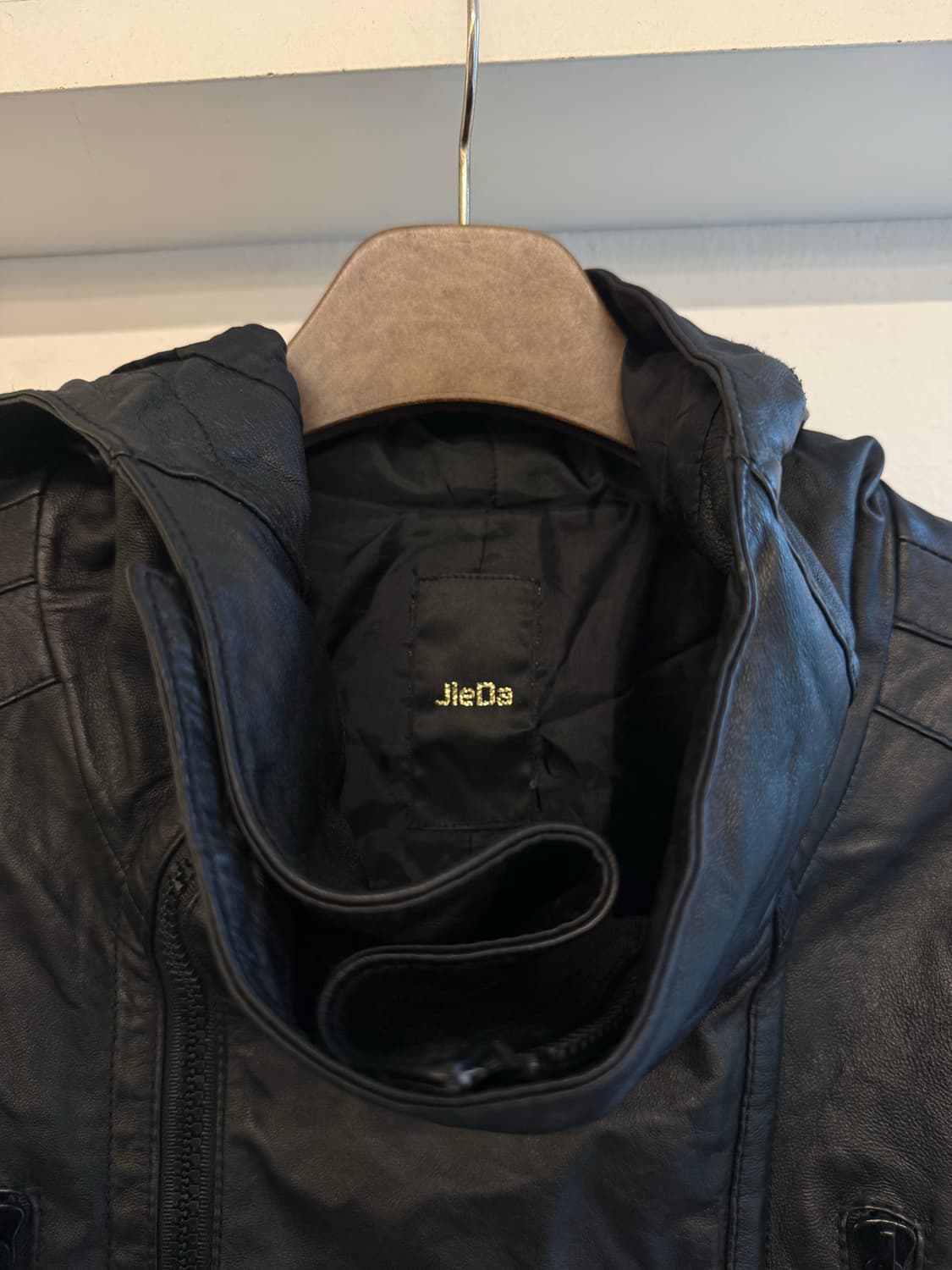 지에다 양가죽 후드자켓 상품이미지3