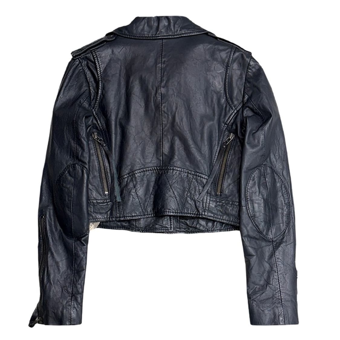 Twenty & Twelve 100% 램스킨 크롭 가죽 자켓 38 상품이미지7