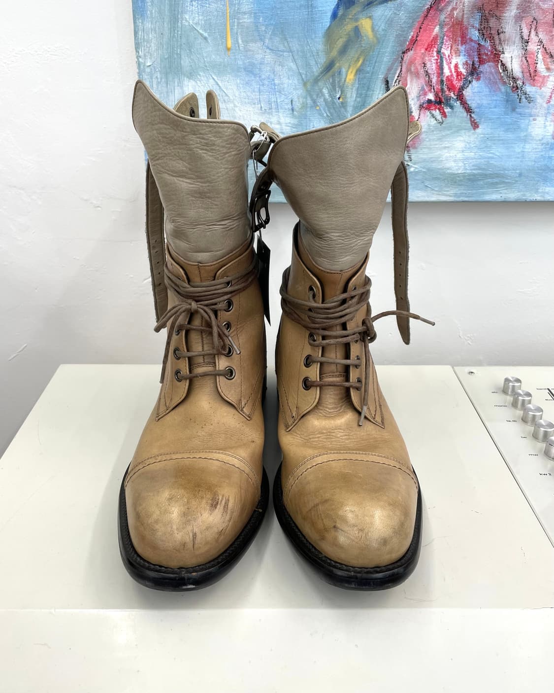 [250] 알프레도바니스타 레이어드 레더 부츠 상품이미지2