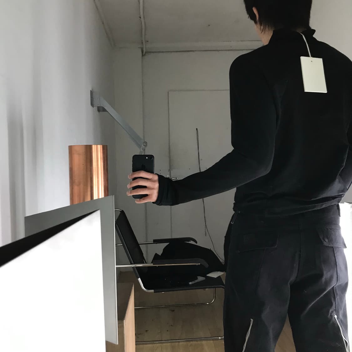 Plastic product wave zipper pants 상품이미지3