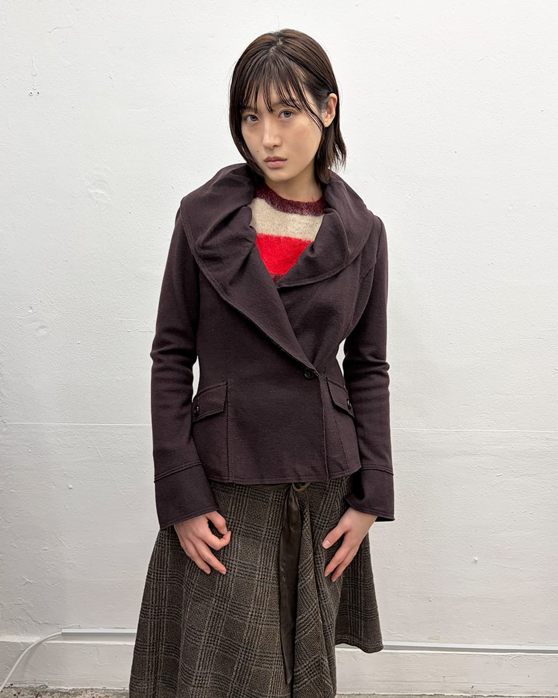 빈티지 프릴 칼라 자켓 상품이미지1