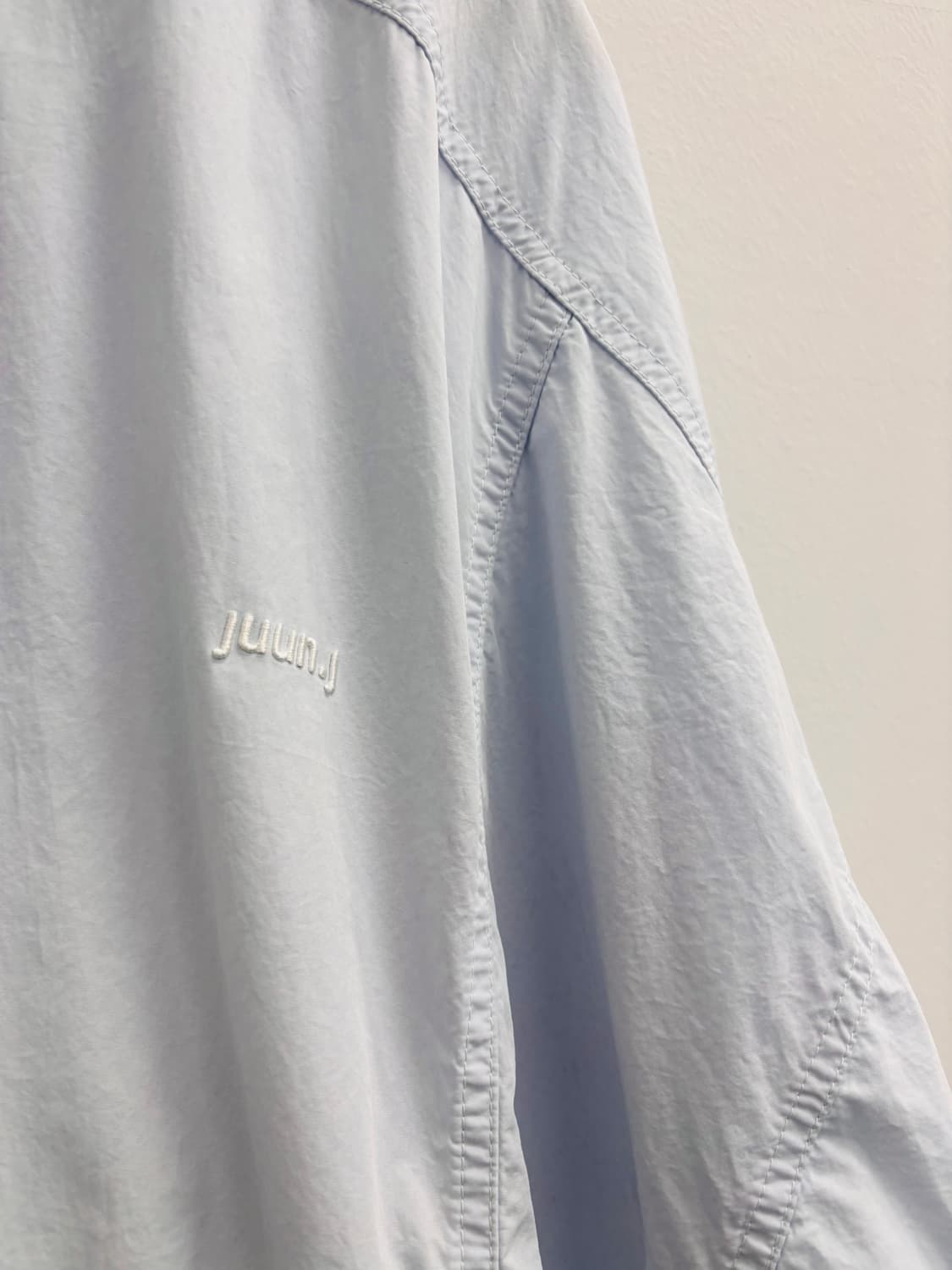 juun.j 준지 나일론 셔츠 스카이 블루 상품이미지3