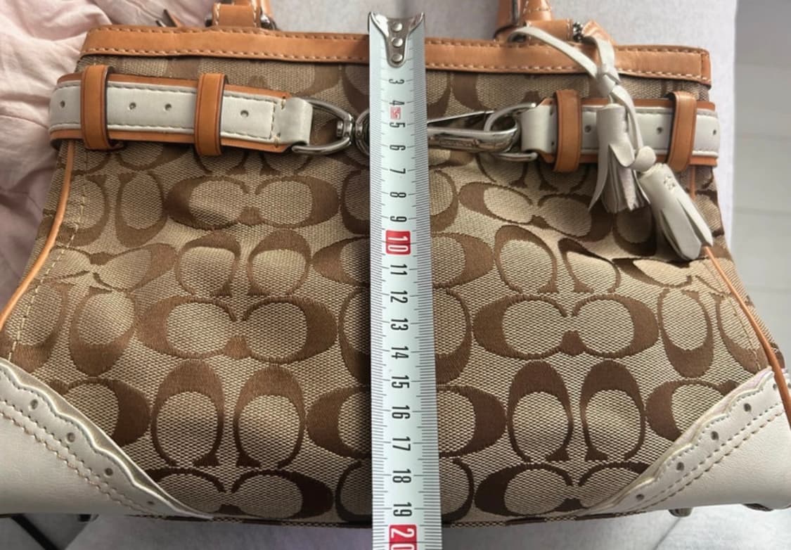 코치 시그니처 캔버스 토트백 브라운 상품이미지5