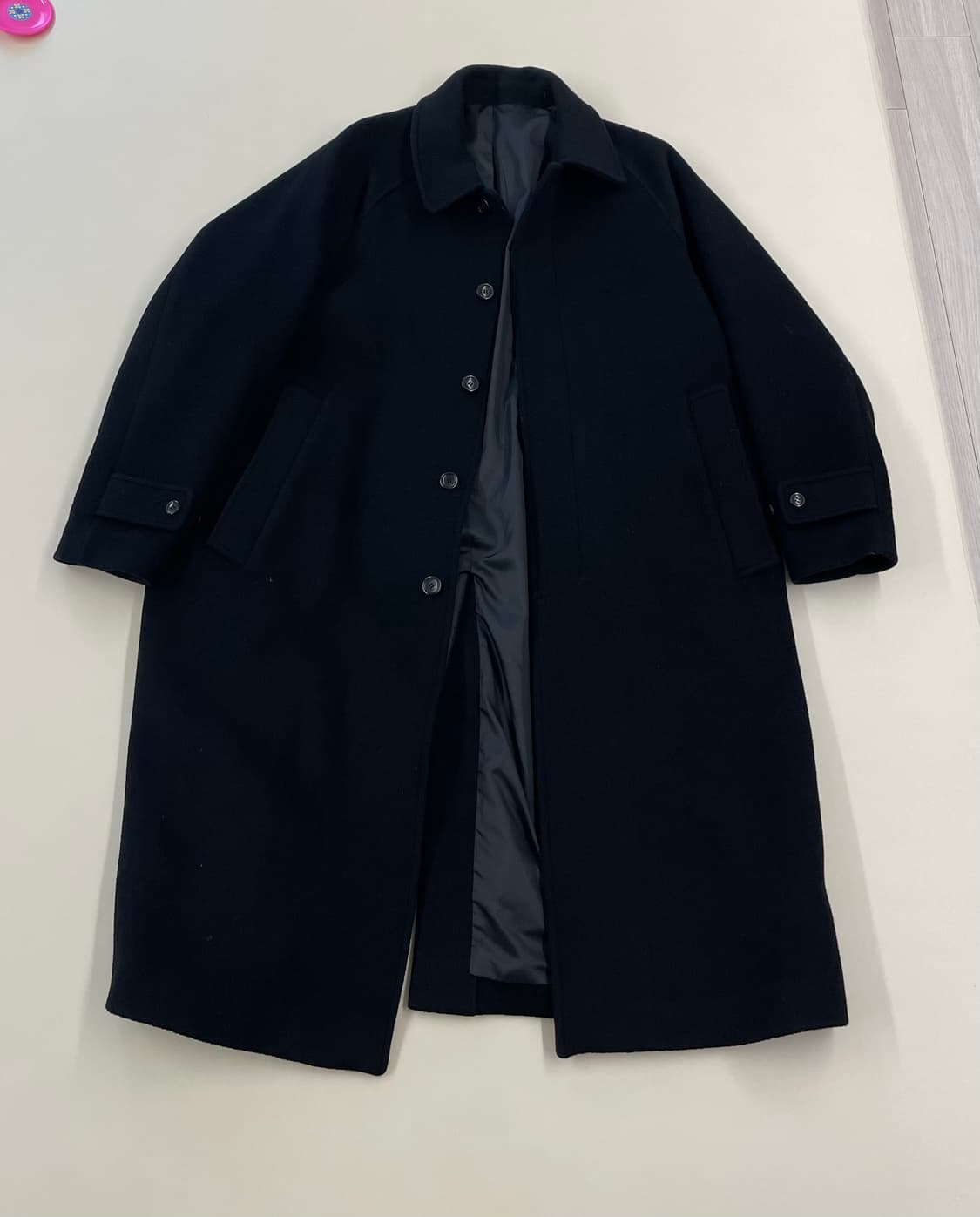 블랭크룸 발마칸 울 코트_BLACK 상품이미지2