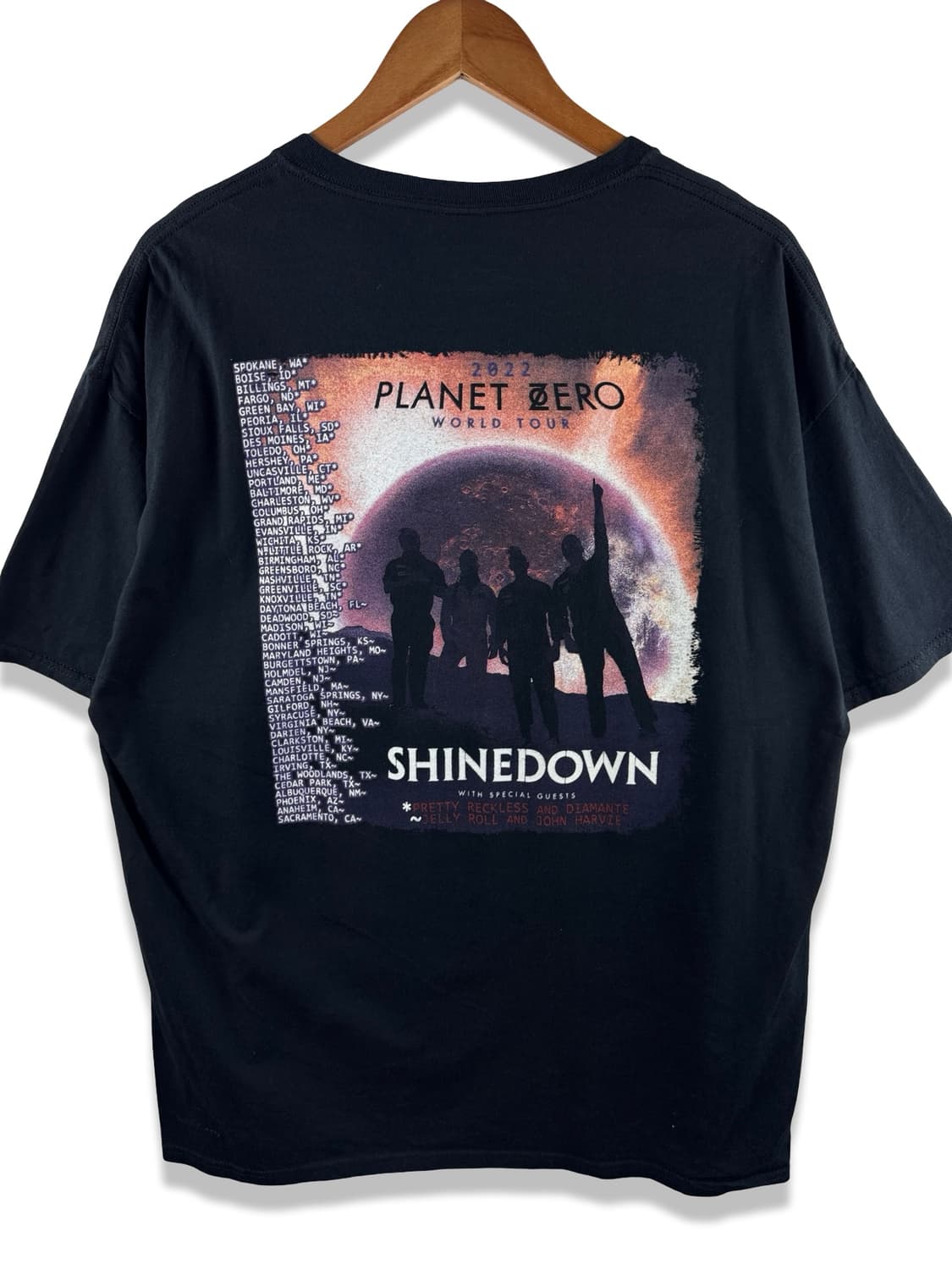 샤인다운 2022 Planet Zero 월드투어티셔츠3194 상품이미지2