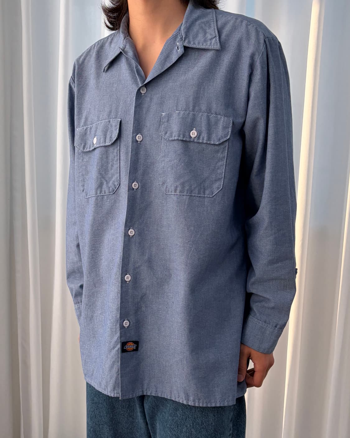 [XL]디키즈 USA 90s 샴브레이 워크 셔츠 상품이미지3