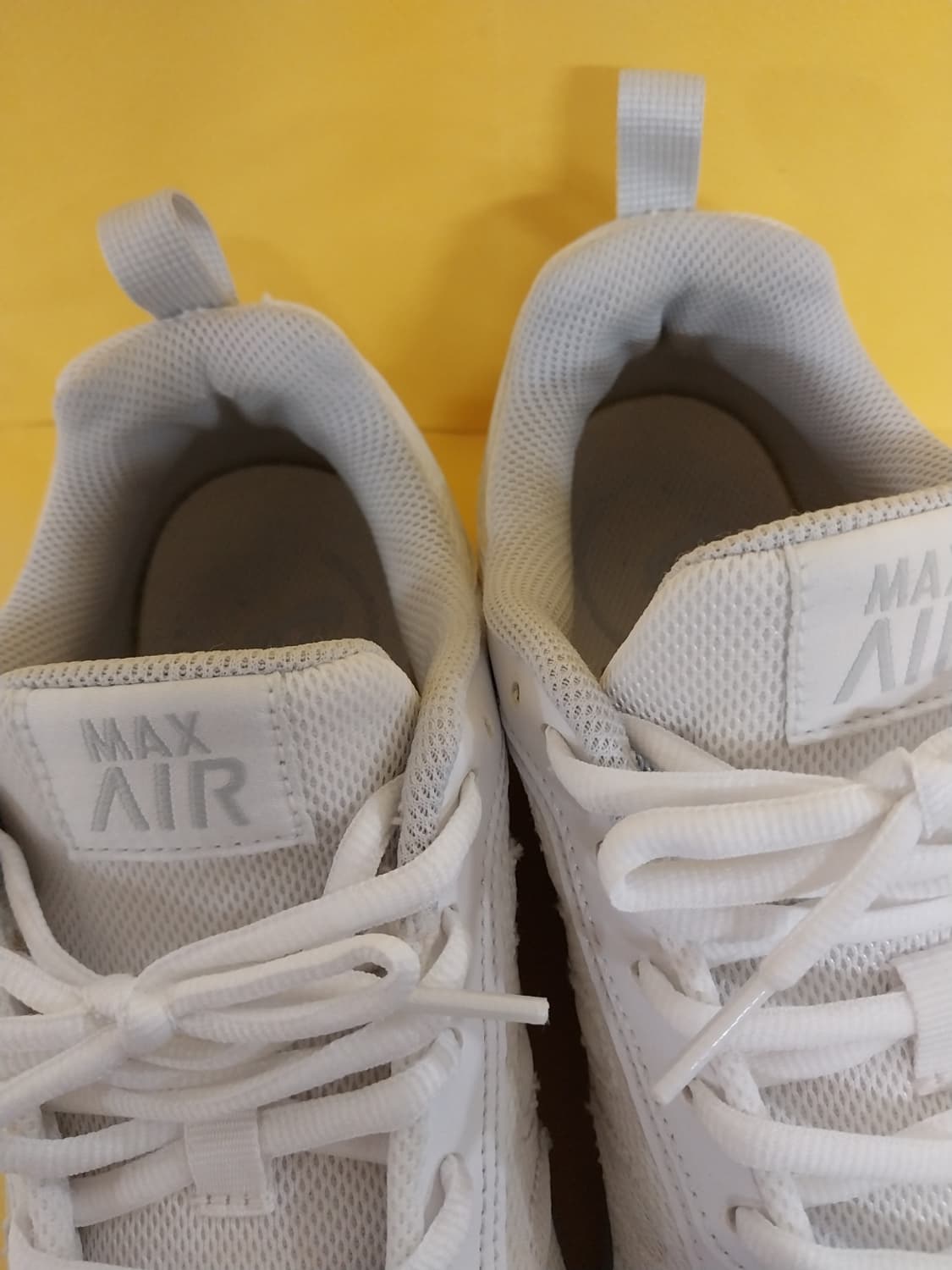 남성 나이키 에어맥스 AP 화이트 퓨어 플래티넘 운동화 (290) 상품이미지5