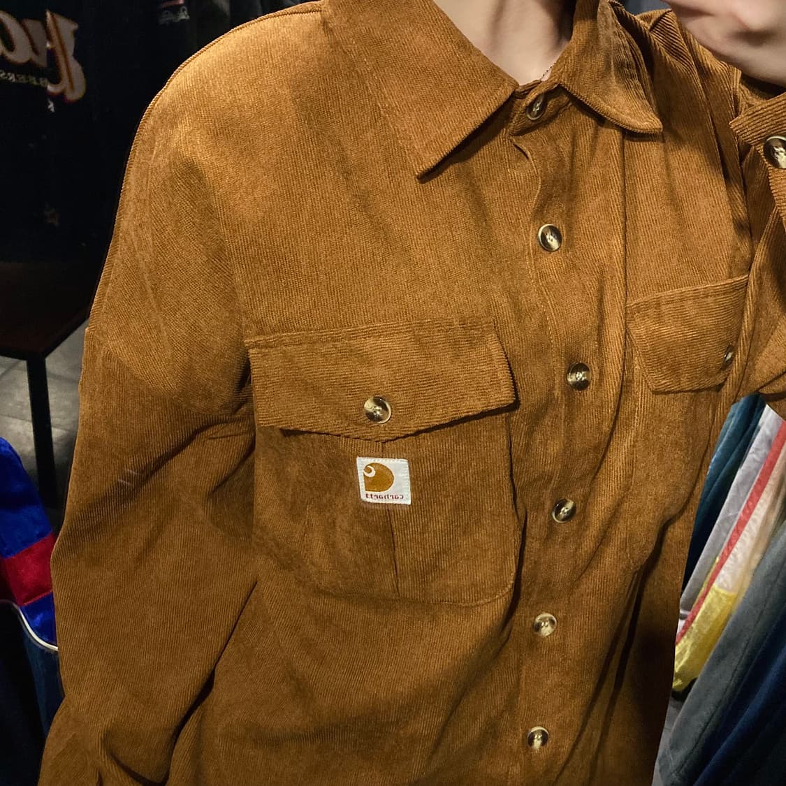 [IM]칼하트 코듀로이 워크셔츠 카멜 상품이미지6