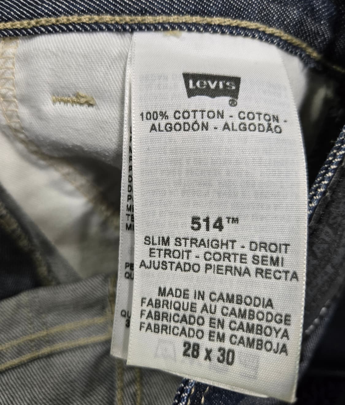 리바이스 514 데님팬츠 청바지 W28 L30  상품이미지9