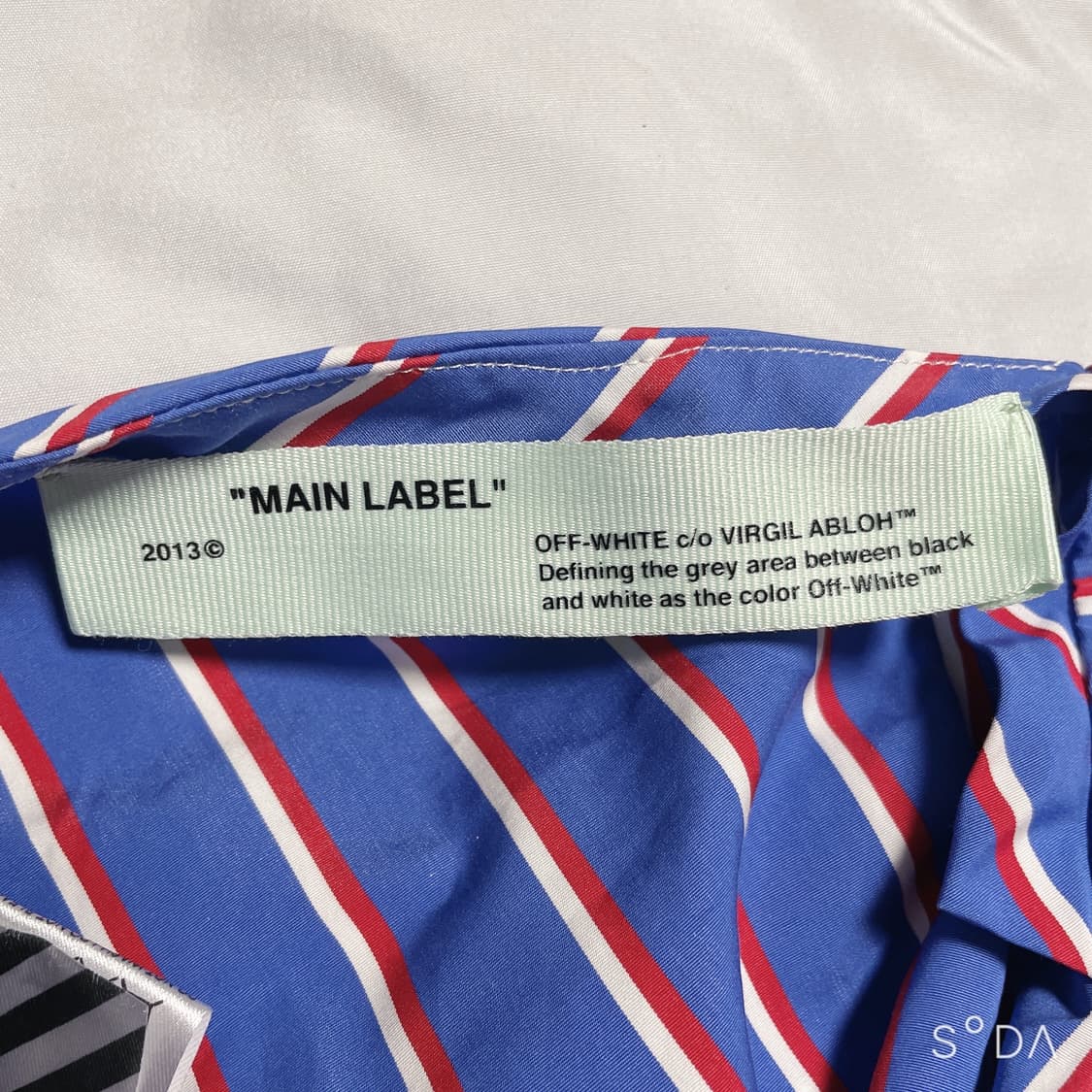 오프화이트 스트라이프 트임 원피스 42 상품이미지5