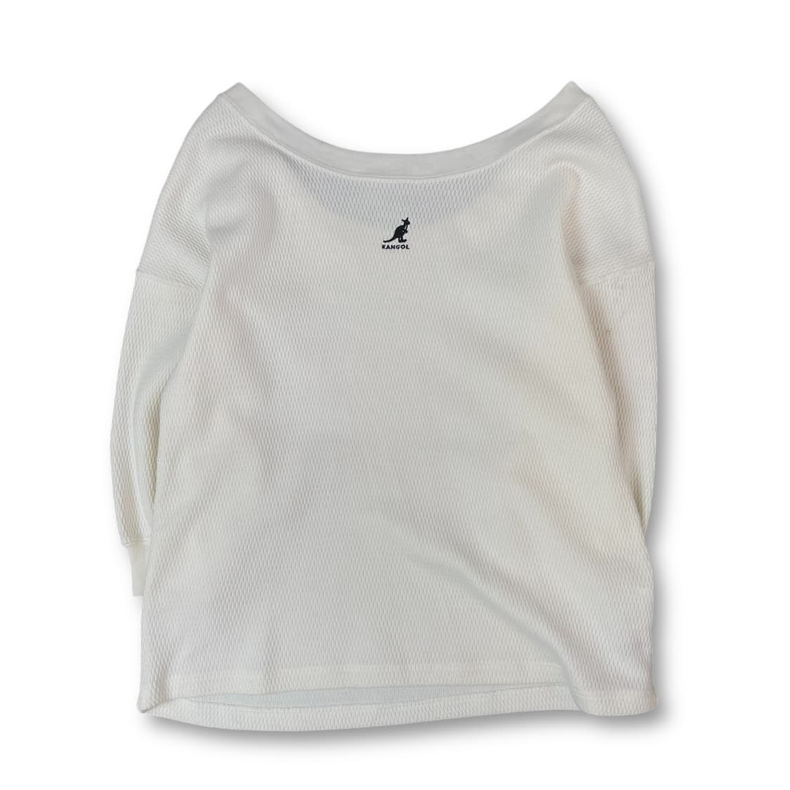 캉골 화이트 오프숄더 짜임 니트 M 상품이미지2