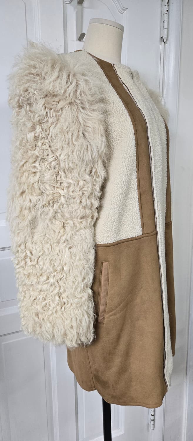 마쥬 시어링 믹스드 코트 상품이미지2