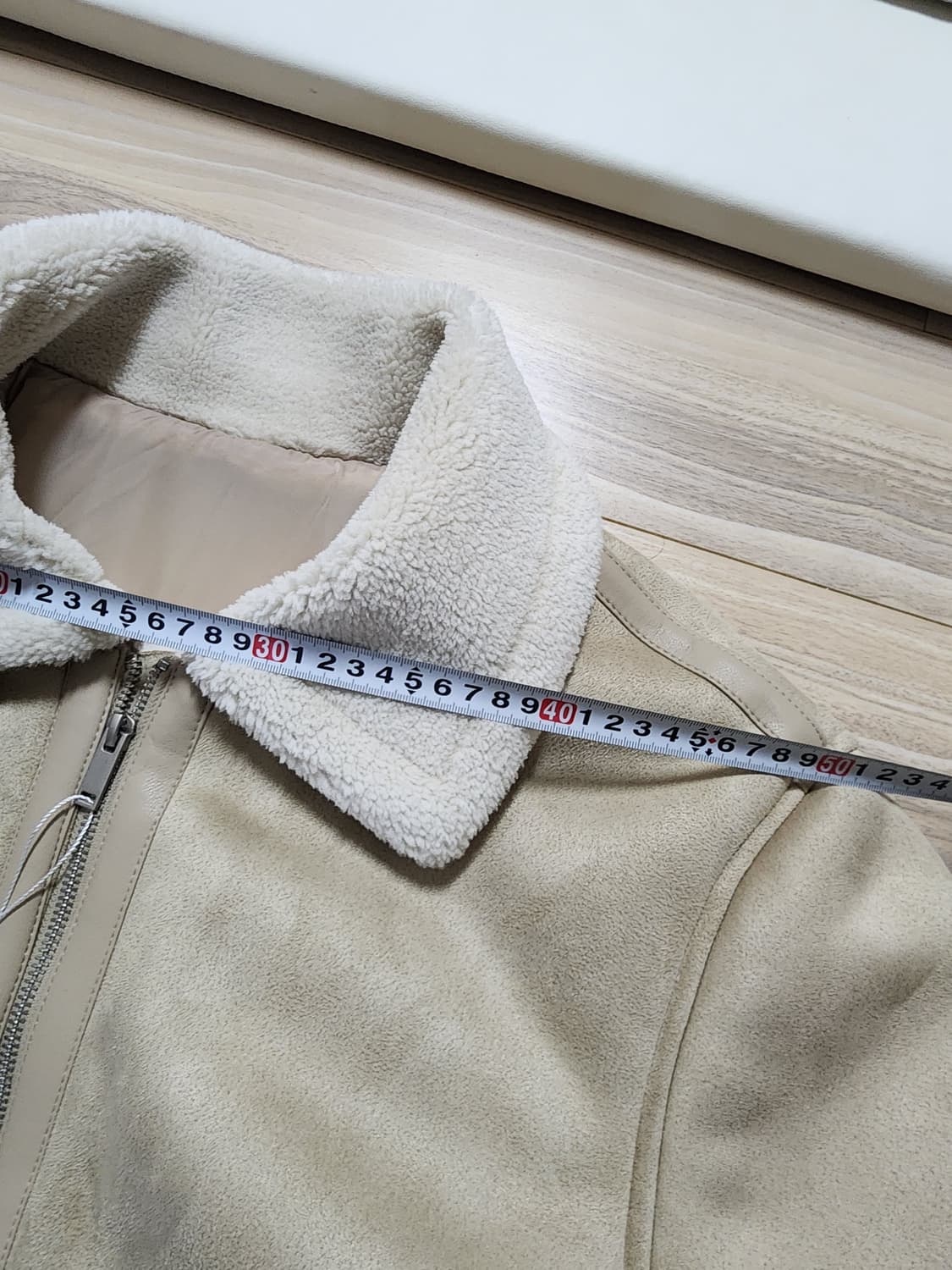 스파오무스탕자켓점퍼L사이즈베이지 상품이미지8