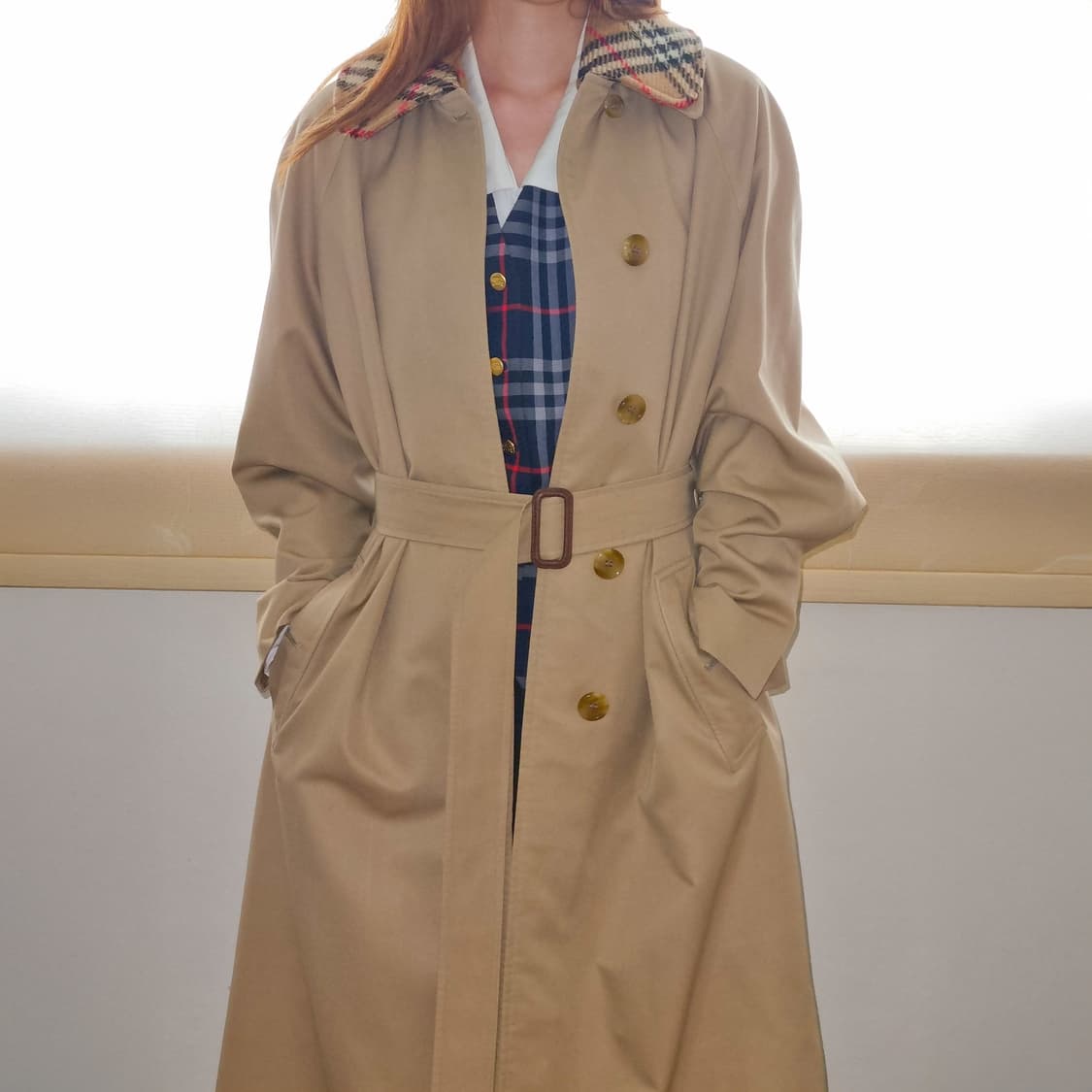 버버리 클래식 체크 카라 트렌치 코트 상품이미지1