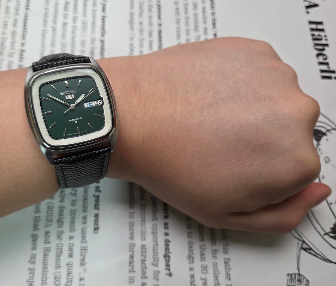 빈티지 세이코 6309 사각탱크형 국방그린 한자 데이데이트  상품이미지8