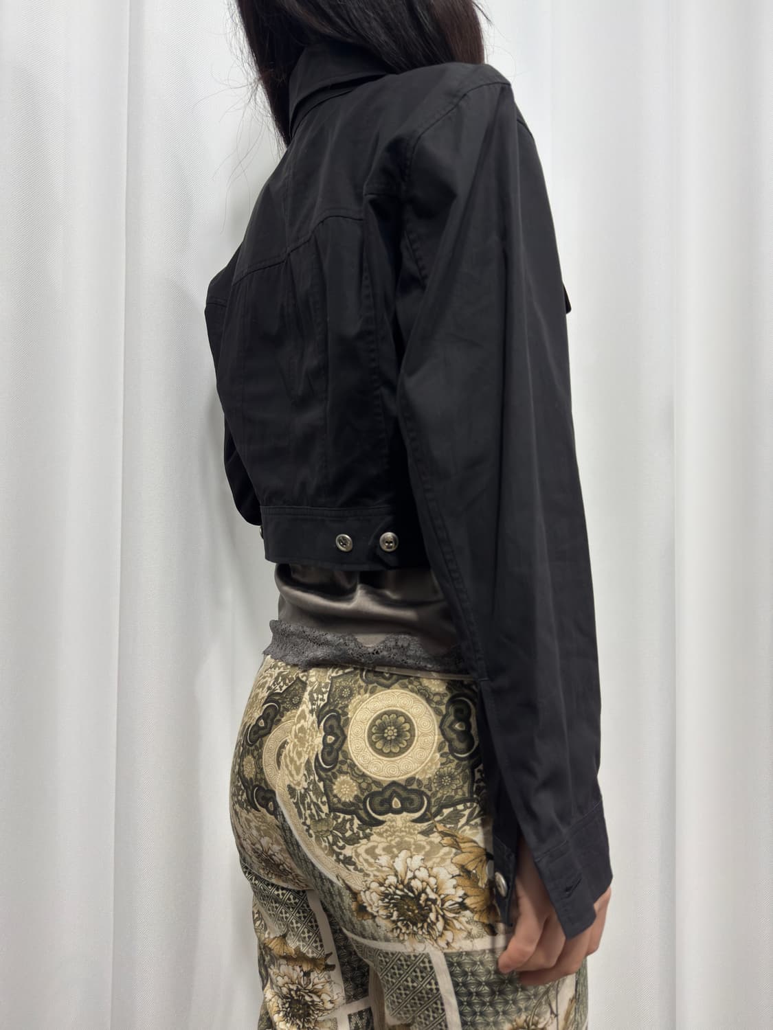 nicole button crop jacket 상품이미지6