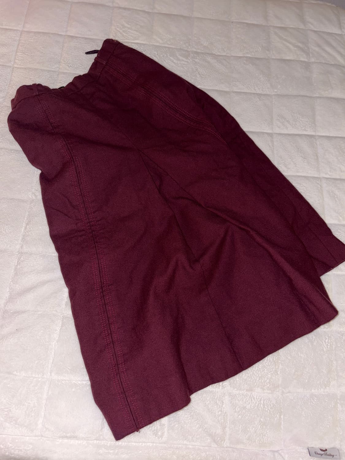 vintage red skirt 상품이미지4