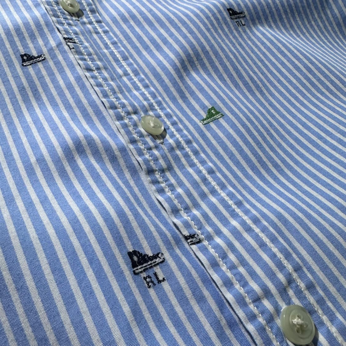 폴로 랄프로렌 엠브로이디드 패턴 스트라이프 셔츠 상품이미지6