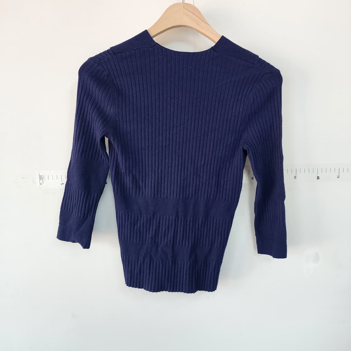 잇미샤 네이비 골지 니트 가디건 상품이미지3