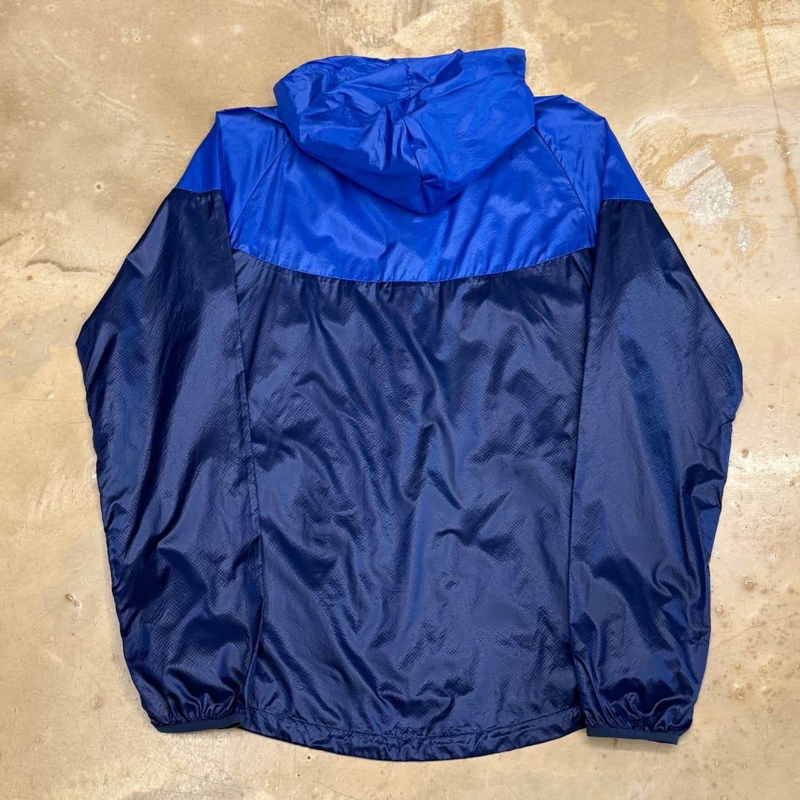 M 나이키 초경량 블루 배색 후드 바람막이 상품이미지3