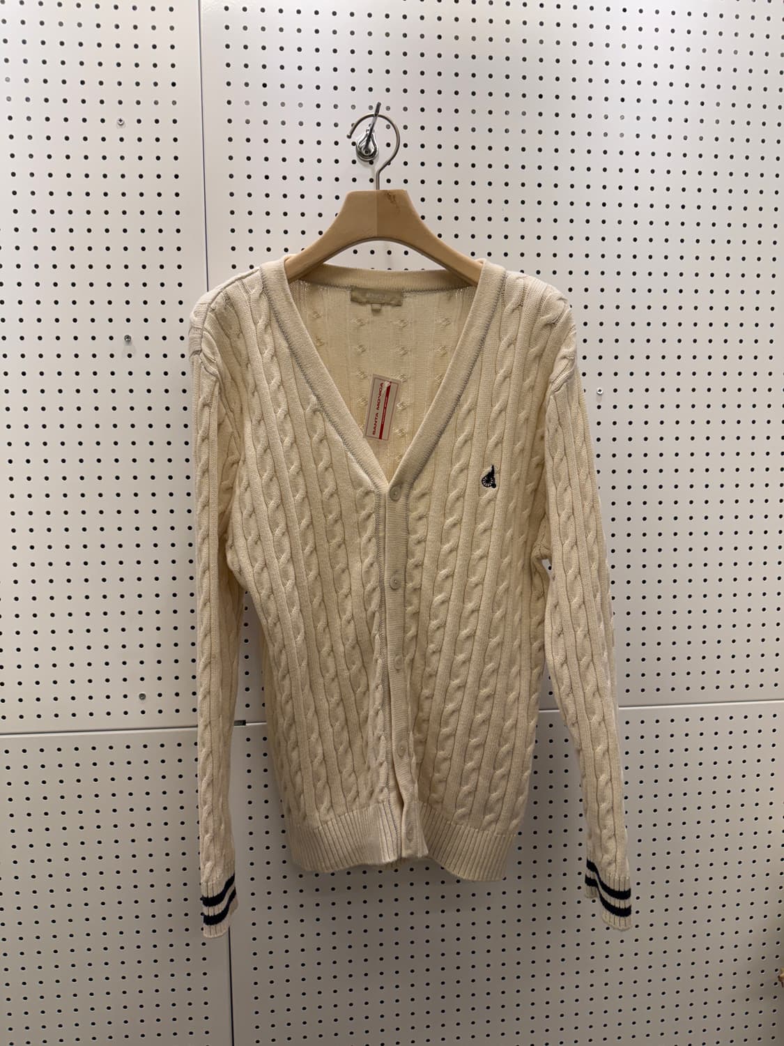 빈티지 케이블 니트 가디건 아이보리 U406 상품이미지2